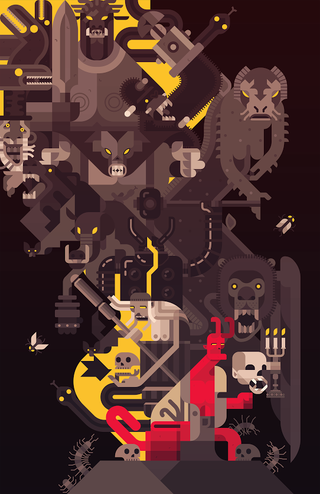 Illustration for article titled Look At The Artwork From This Weekend's Hellboy Anniversary Show